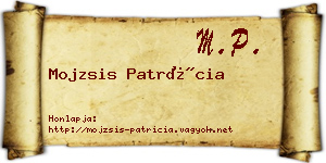 Mojzsis Patrícia névjegykártya